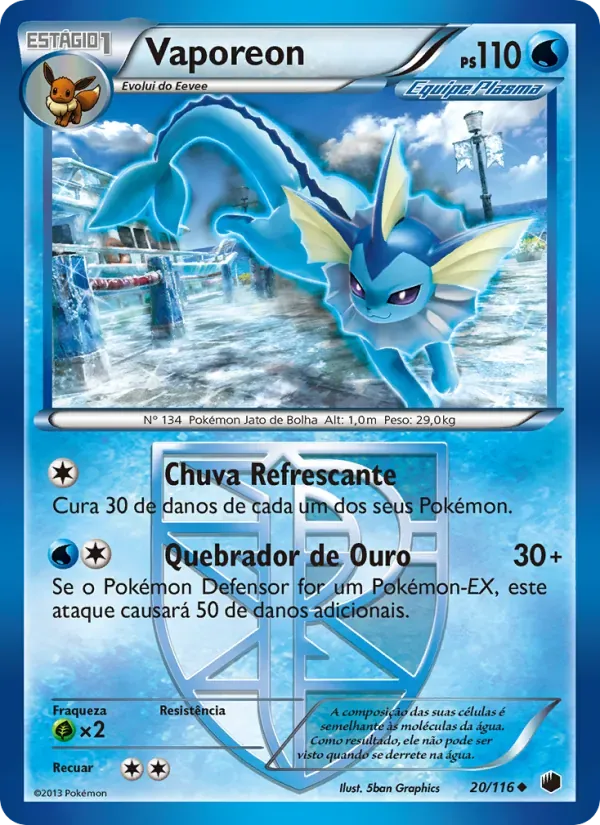 Vaporeon 20/116 Congelamento de Plasma