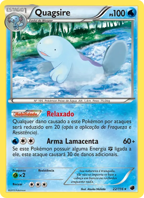 Quagsire 22/116 Congelamento de Plasma