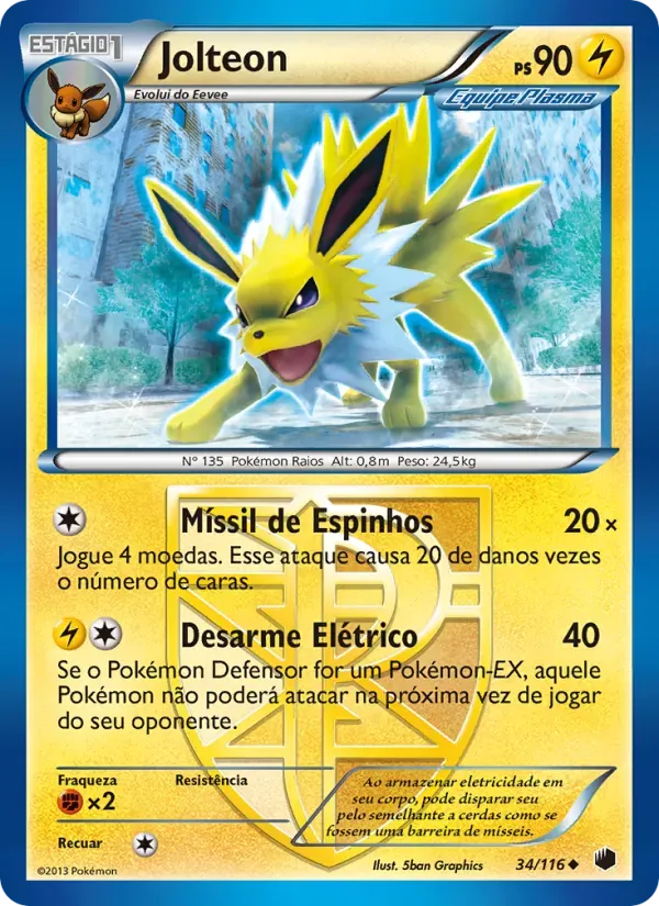 Jolteon 34/116 Congelamento de Plasma