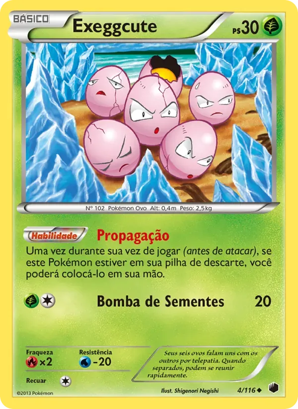 Exeggcute 4/116 Congelamento de Plasma
