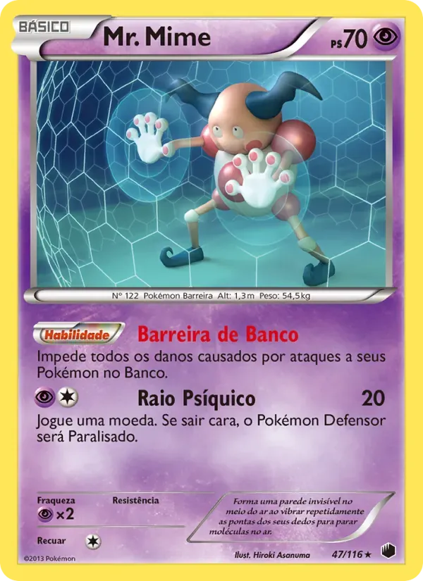 Mr. Mime 47/116 Congelamento de Plasma