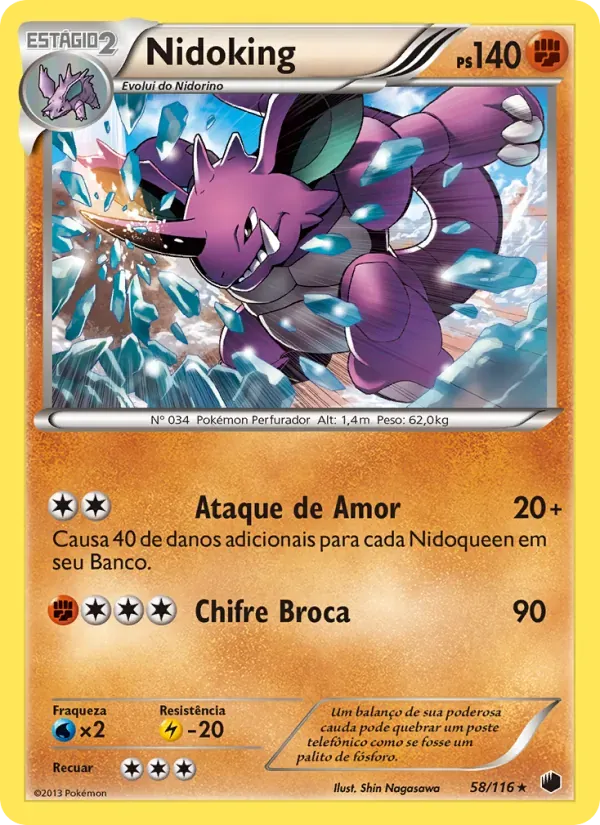 Nidoking 58/116 Congelamento de Plasma