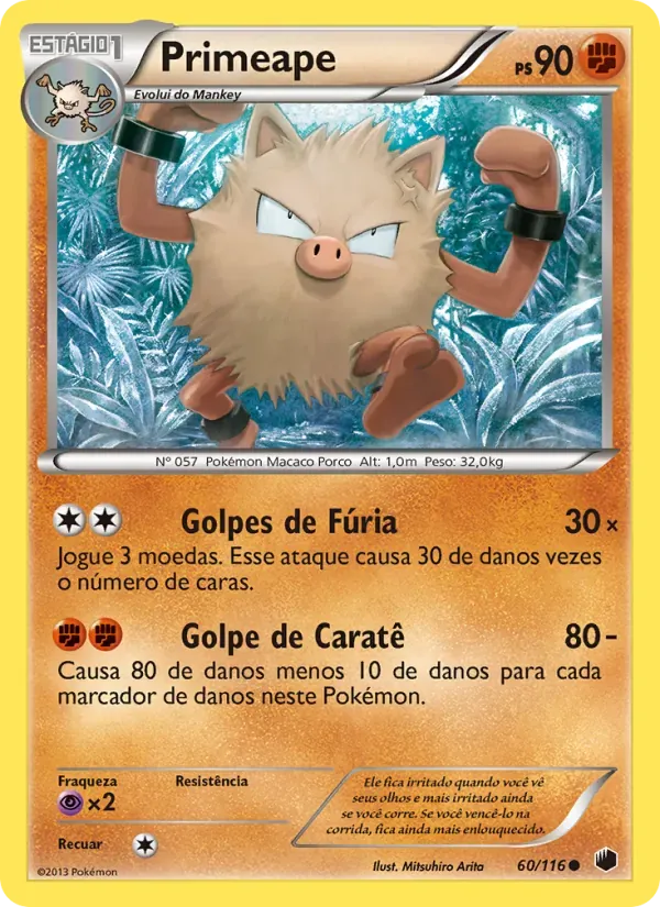 Primeape 60/116 Congelamento de Plasma
