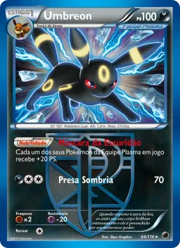 Umbreon 64 Congelamento de Plasma