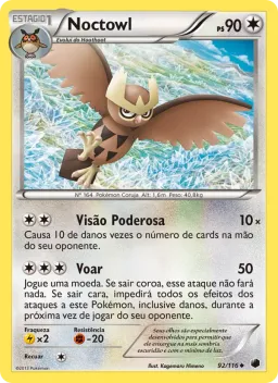 Noctowl 92 Congelamento de Plasma