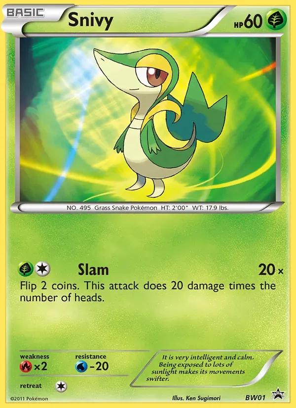 Snivy BW01/101 BW Black Star Promos