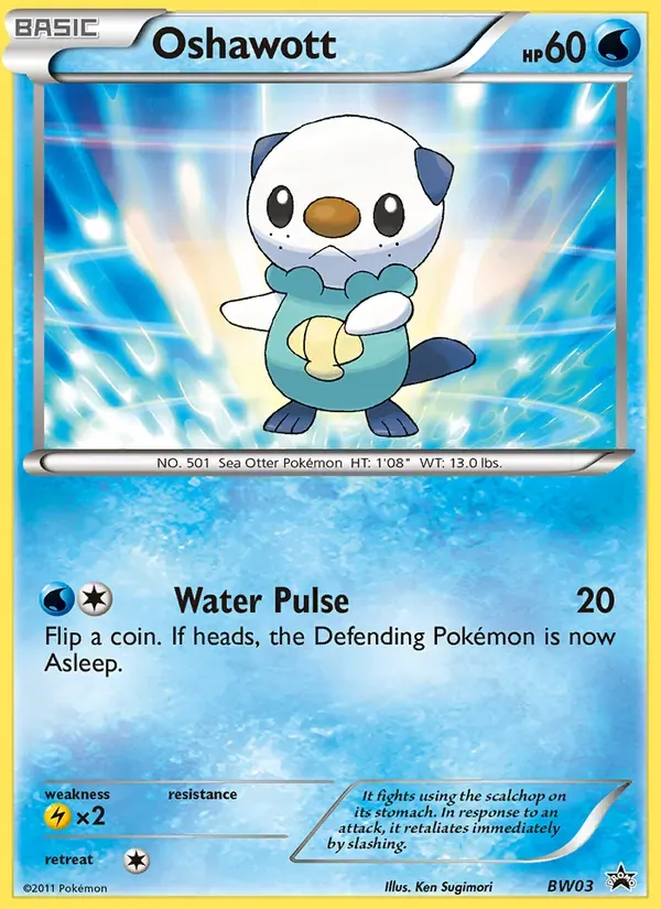 Oshawott BW03/101 BW Black Star Promos