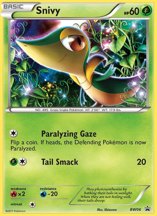 Snivy BW06/101 BW Black Star Promos