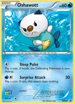 Oshawott BW08 BW Black Star Promos