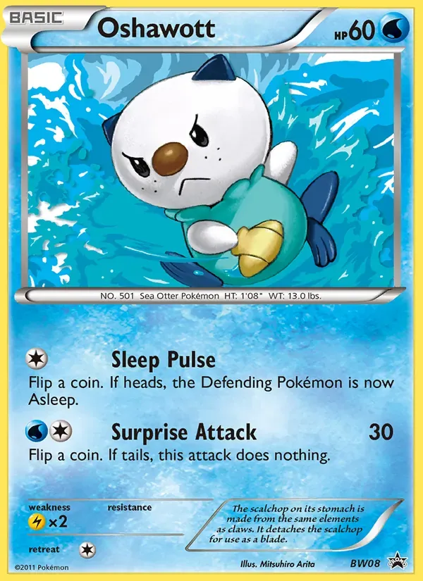 Oshawott BW08/101 BW Black Star Promos