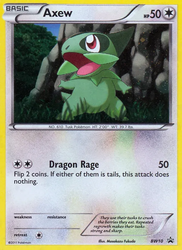 Axew BW10/101 BW Black Star Promos