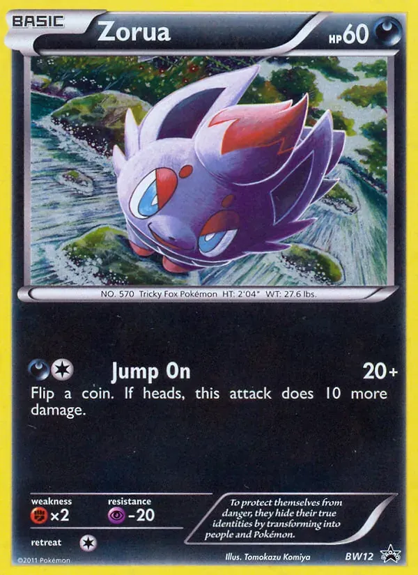 Zorua BW12/101 BW Black Star Promos