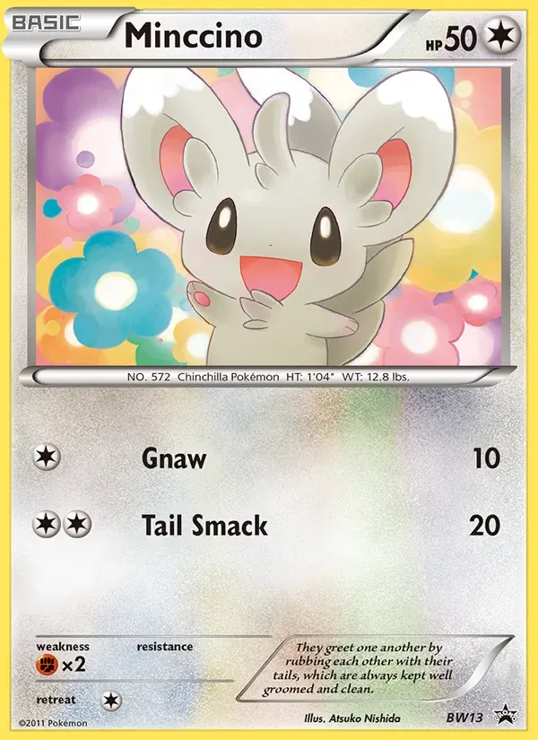 Minccino BW13/101 BW Black Star Promos