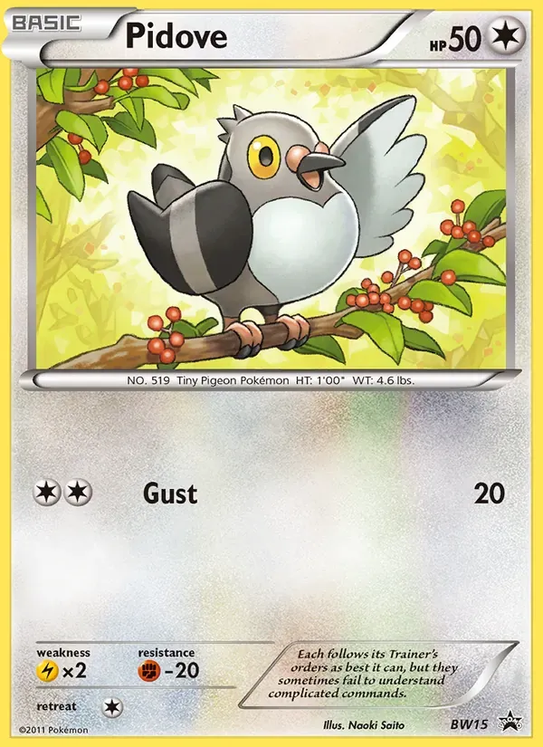 Pidove BW15/101 BW Black Star Promos