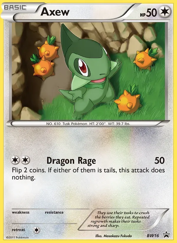 Axew BW16/101 BW Black Star Promos