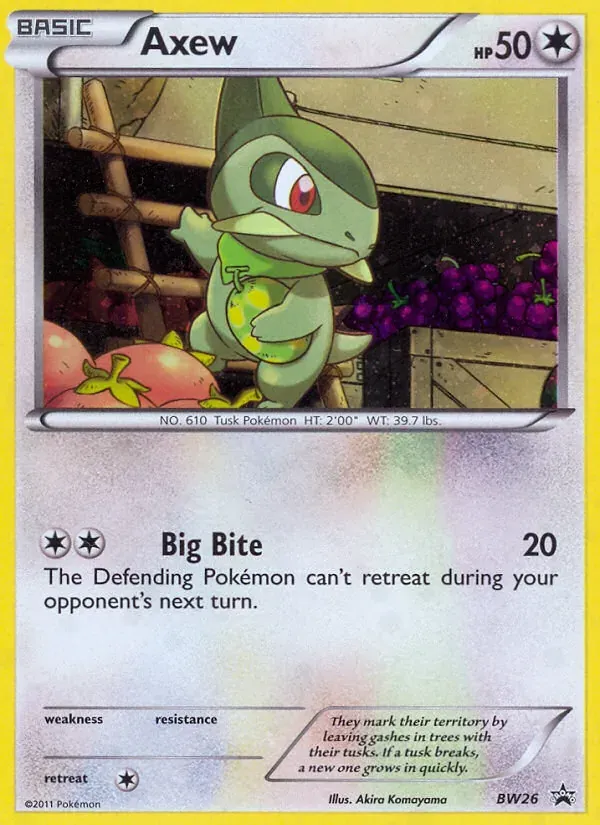 Axew BW26/101 BW Black Star Promos