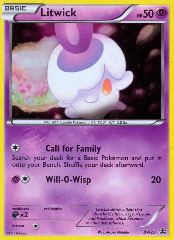 Litwick BW27/101 BW Black Star Promos
