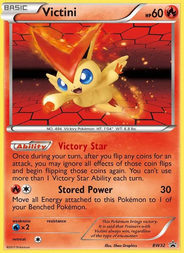 Victini BW32/101 BW Black Star Promos