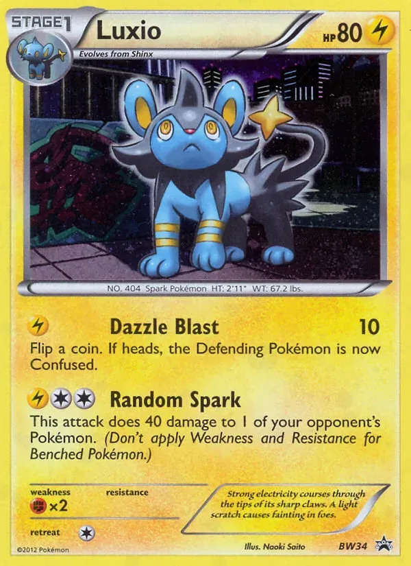 Luxio BW34/101 BW Black Star Promos