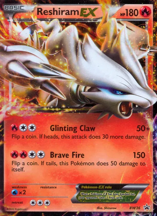 Reshiram-EX BW36/101 BW Black Star Promos