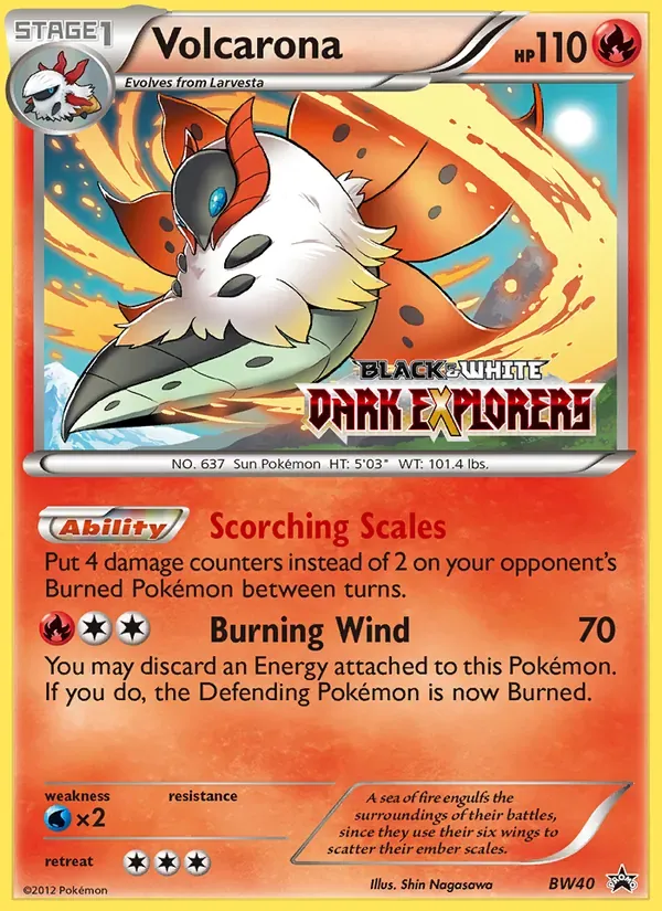 Volcarona BW40/101 BW Black Star Promos