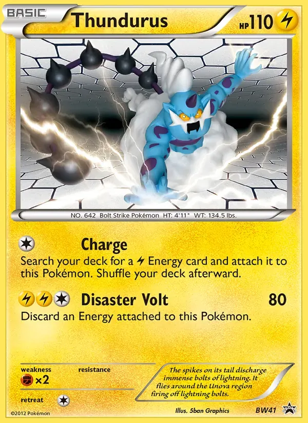 Thundurus BW41/101 BW Black Star Promos