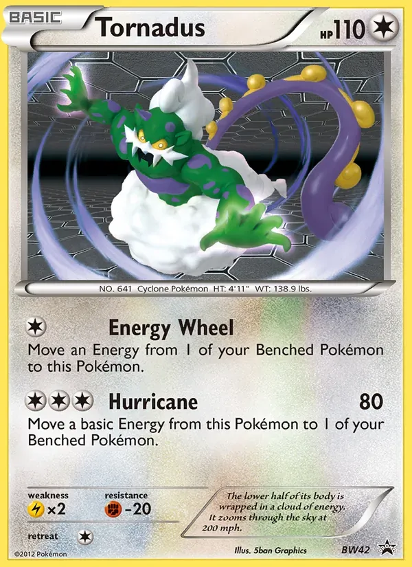 Tornadus BW42/101 BW Black Star Promos