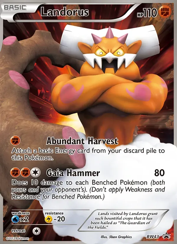 Landorus BW43/101 BW Black Star Promos