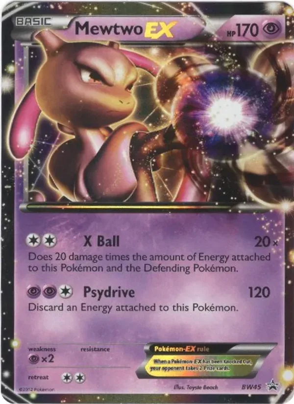 Mewtwo-EX BW45/101 BW Black Star Promos