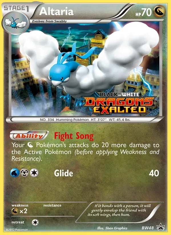 Altaria BW48/101 BW Black Star Promos