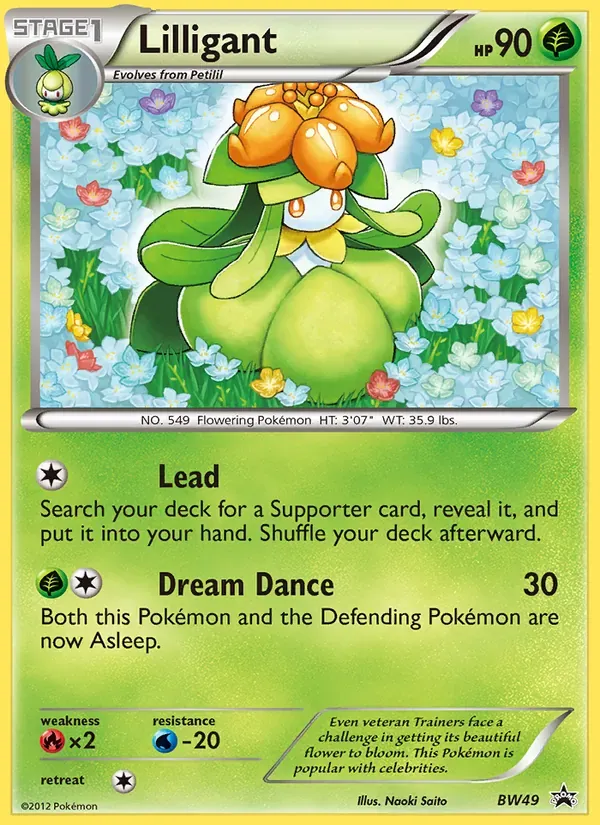 Lilligant BW49/101 BW Black Star Promos