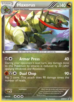 Haxorus BW57 BW Black Star Promos