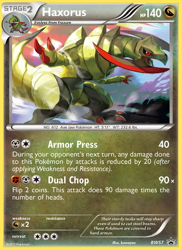 Haxorus BW57/101 BW Black Star Promos