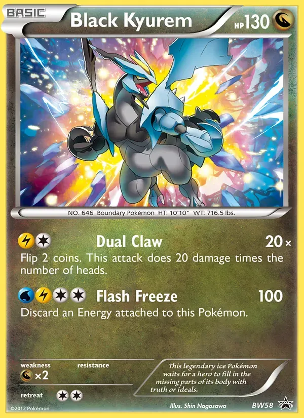 Black Kyurem BW58/101 BW Black Star Promos