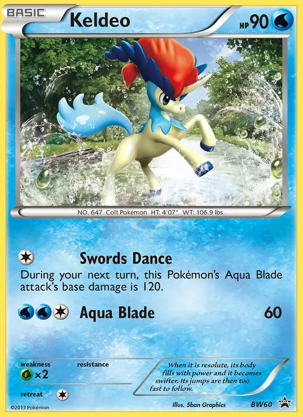 Keldeo BW60/101 BW Black Star Promos