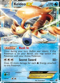 Keldeo-EX BW61 BW Black Star Promos