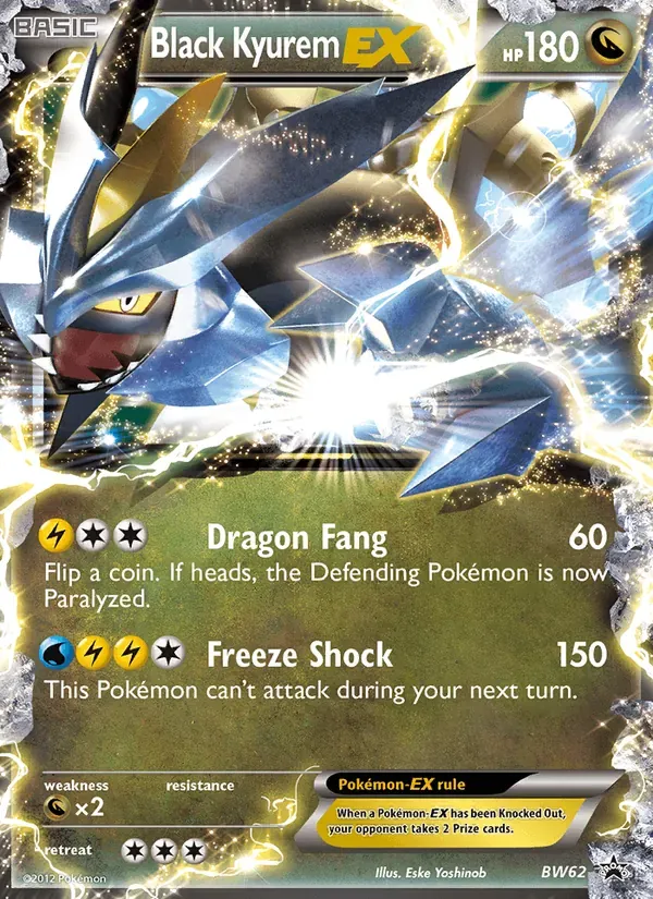 Black Kyurem-EX BW62/101 BW Black Star Promos