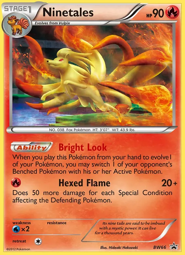 Ninetales BW66/101 BW Black Star Promos
