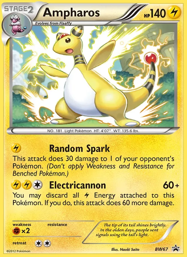 Ampharos BW67/101 BW Black Star Promos