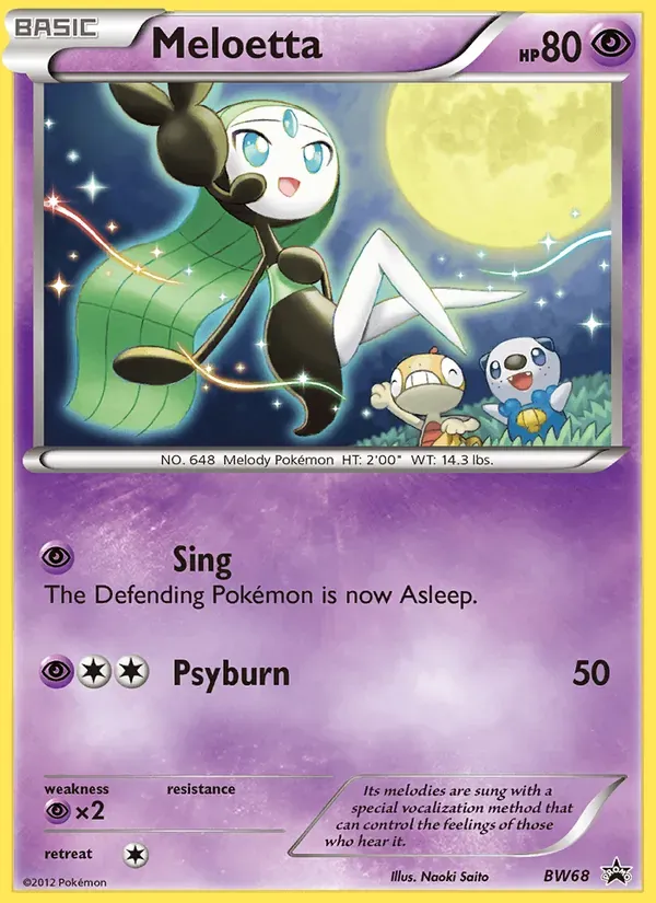 Meloetta BW68/101 BW Black Star Promos