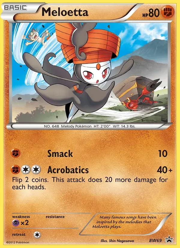 Meloetta BW69/101 BW Black Star Promos