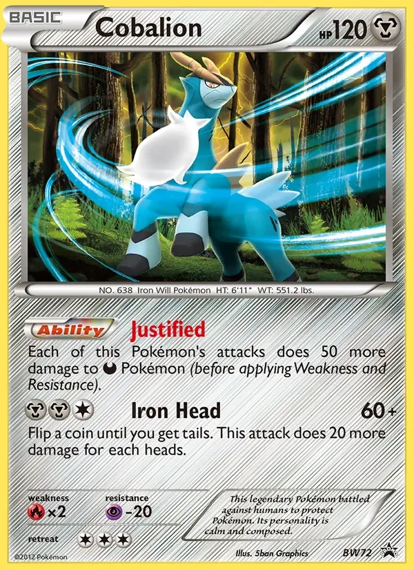 Cobalion BW72/101 BW Black Star Promos