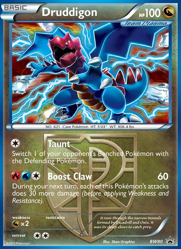 Druddigon BW80/101 BW Black Star Promos