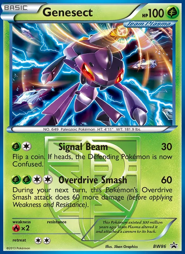 Genesect BW86/101 BW Black Star Promos