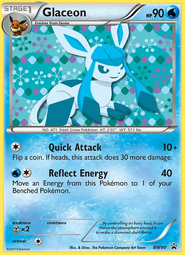 Glaceon BW90/101 BW Black Star Promos