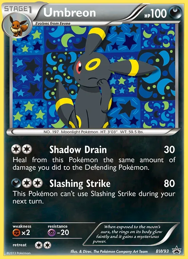 Umbreon BW93/101 BW Black Star Promos