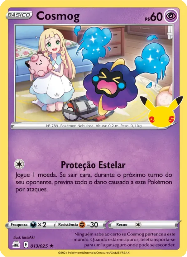 Cosmog 13/25 Celebrações