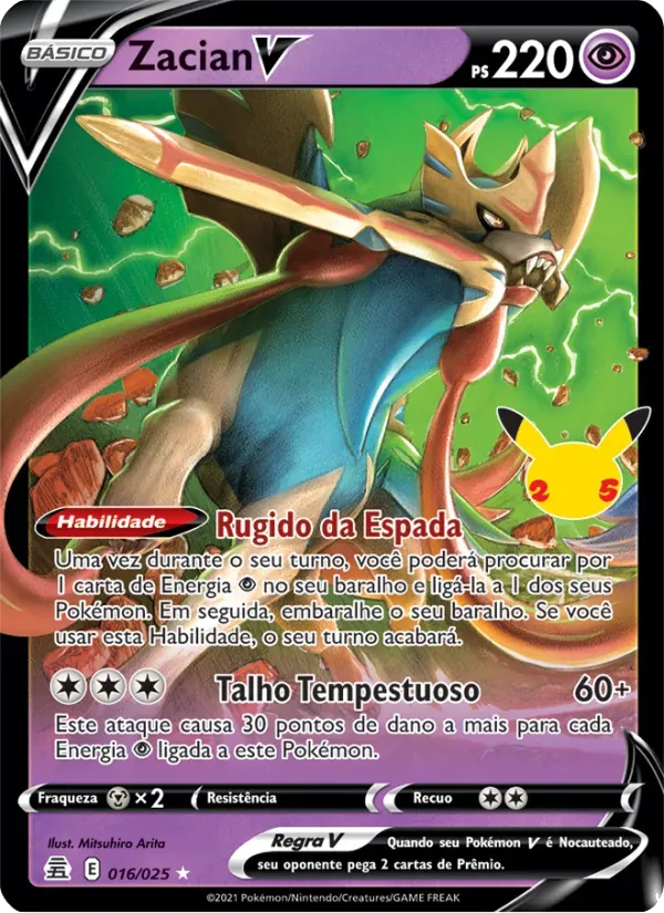 Zacian V 16/25 Celebrações