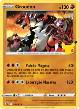Groudon 17 Celebrações
