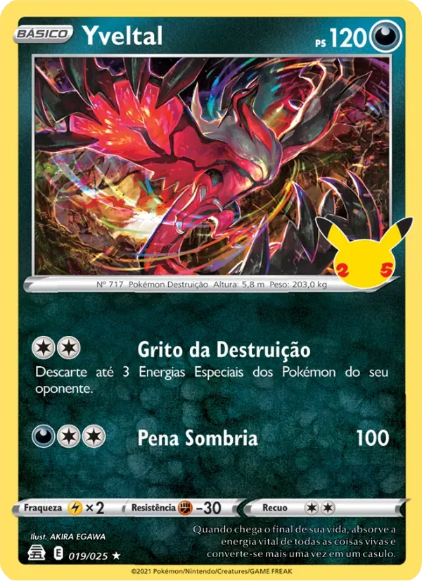 Yveltal 19/25 Celebrações
